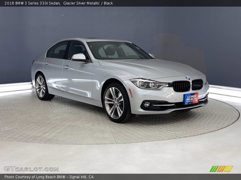 Glacier Silver Metallic / Black 2018 BMW 3 Series 330i Sedan