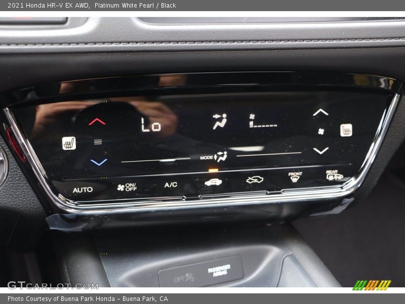 Platinum White Pearl / Black 2021 Honda HR-V EX AWD
