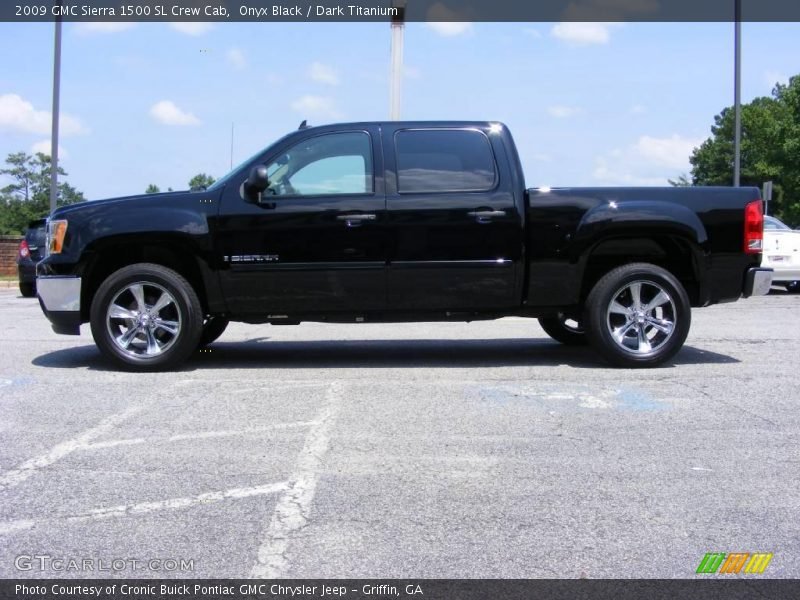 Onyx Black / Dark Titanium 2009 GMC Sierra 1500 SL Crew Cab