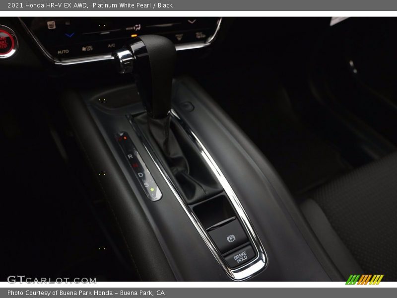 Platinum White Pearl / Black 2021 Honda HR-V EX AWD