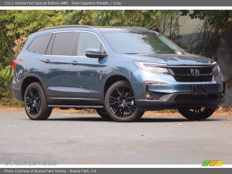 Steel Sapphire Metallic / Gray 2021 Honda Pilot Special Edition AWD