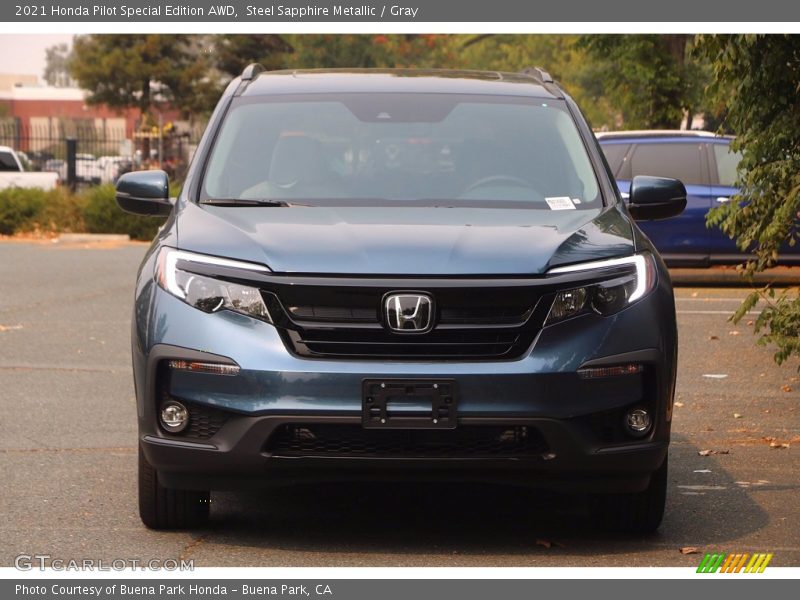 Steel Sapphire Metallic / Gray 2021 Honda Pilot Special Edition AWD