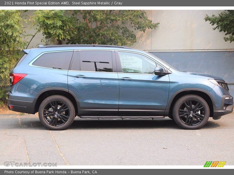 Steel Sapphire Metallic / Gray 2021 Honda Pilot Special Edition AWD