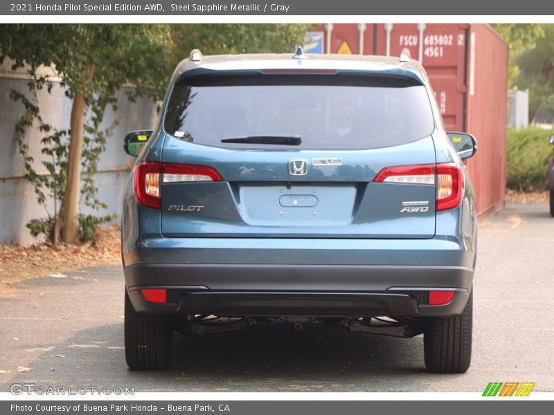 Steel Sapphire Metallic / Gray 2021 Honda Pilot Special Edition AWD