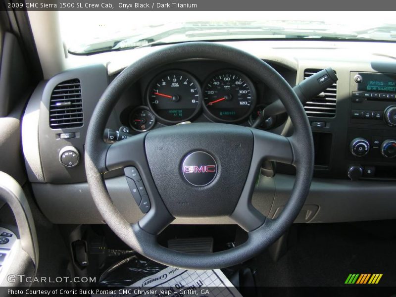 Onyx Black / Dark Titanium 2009 GMC Sierra 1500 SL Crew Cab
