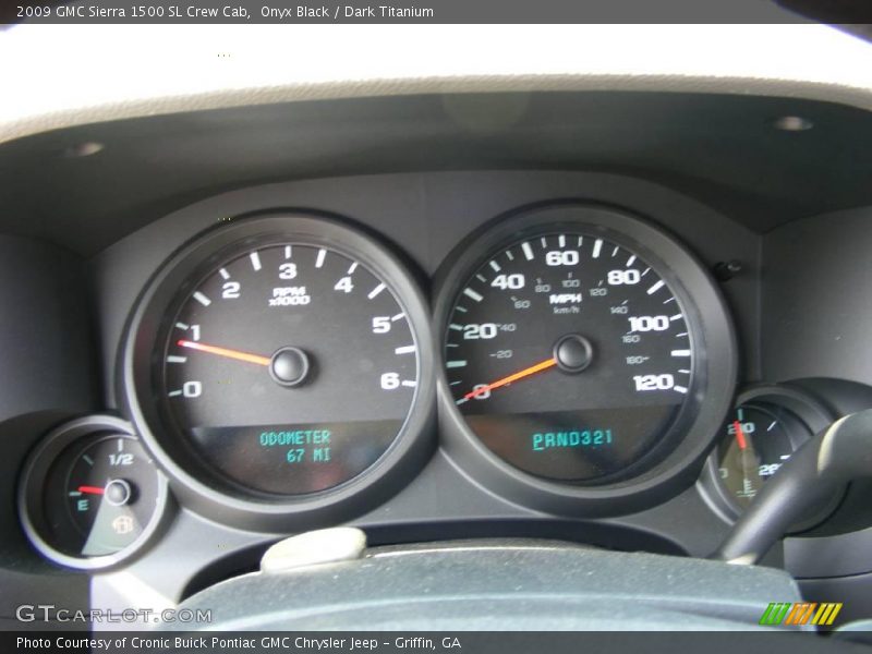Onyx Black / Dark Titanium 2009 GMC Sierra 1500 SL Crew Cab