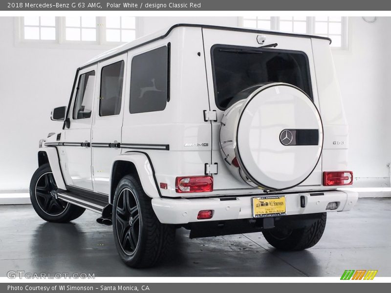 Polar White / designo Classic Red 2018 Mercedes-Benz G 63 AMG