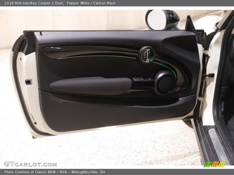 Pepper White / Carbon Black 2018 Mini Hardtop Cooper 2 Door