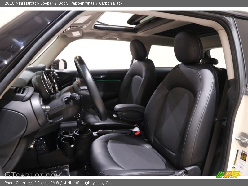 Pepper White / Carbon Black 2018 Mini Hardtop Cooper 2 Door