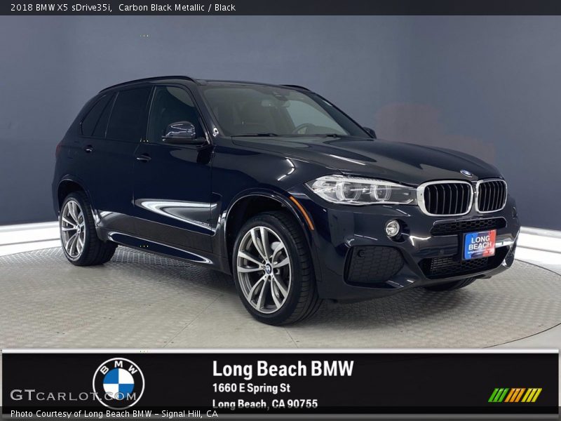 Carbon Black Metallic / Black 2018 BMW X5 sDrive35i