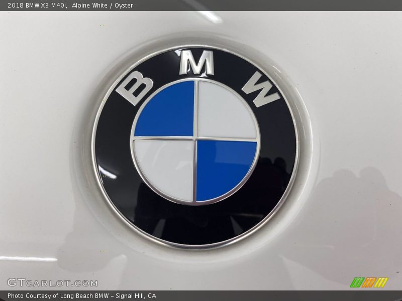 Alpine White / Oyster 2018 BMW X3 M40i
