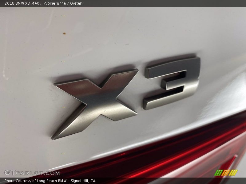 Alpine White / Oyster 2018 BMW X3 M40i