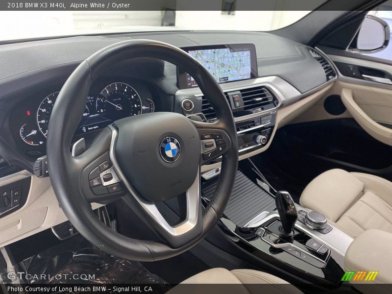 Alpine White / Oyster 2018 BMW X3 M40i