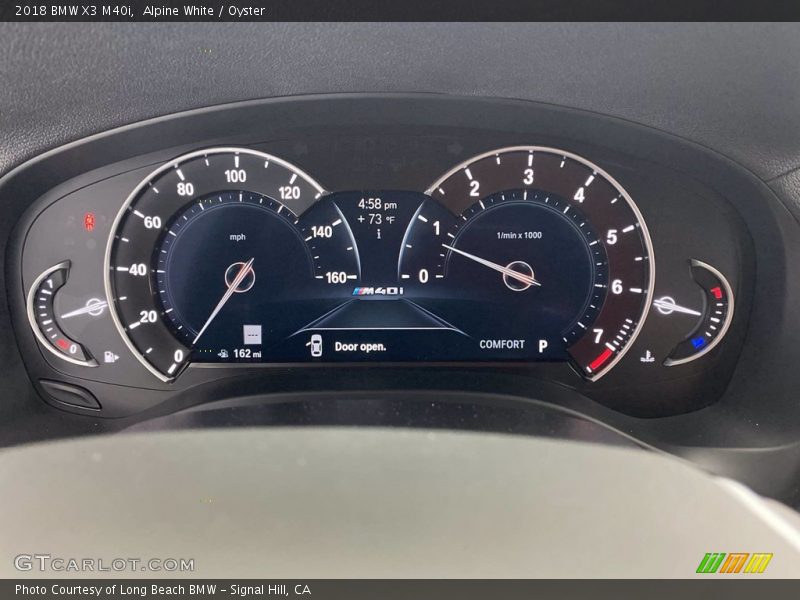 Alpine White / Oyster 2018 BMW X3 M40i