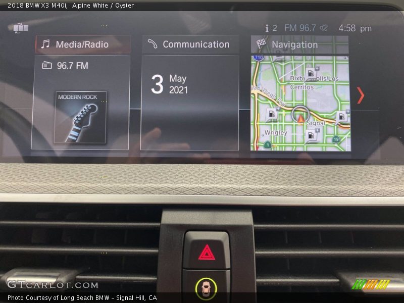 Alpine White / Oyster 2018 BMW X3 M40i