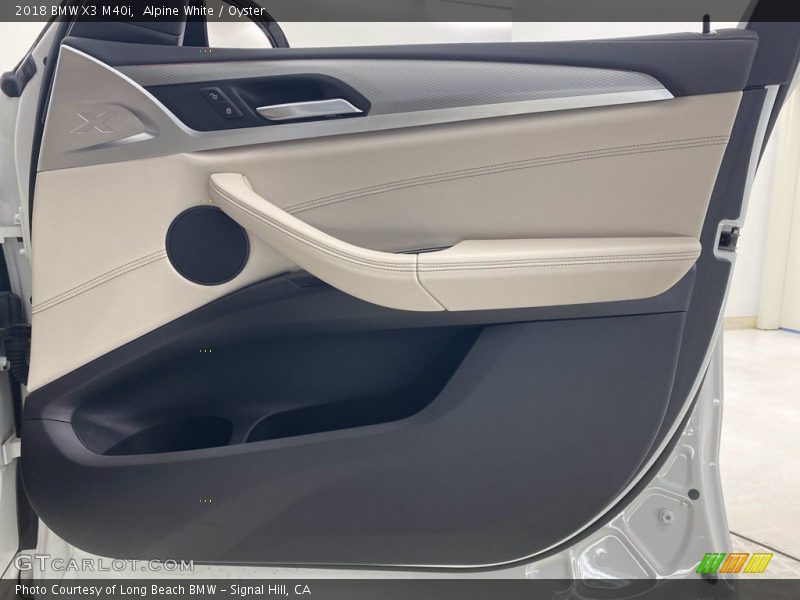 Alpine White / Oyster 2018 BMW X3 M40i