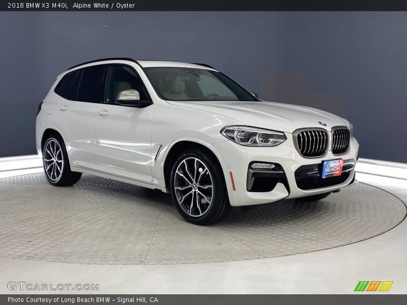 Alpine White / Oyster 2018 BMW X3 M40i