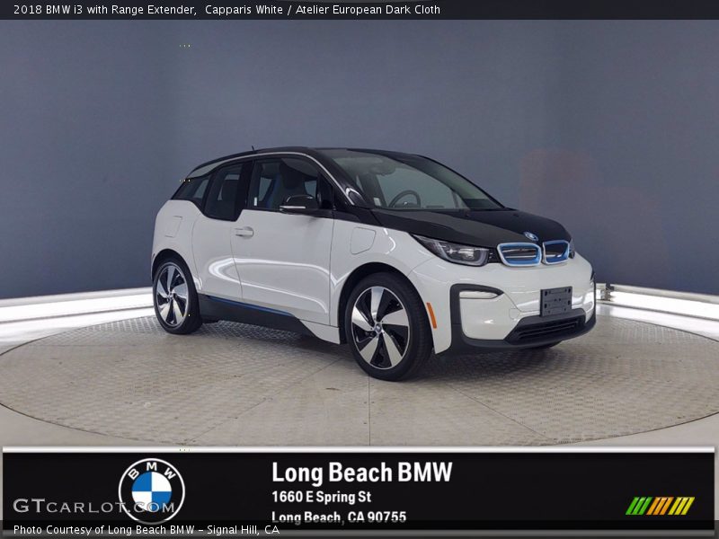 Capparis White / Atelier European Dark Cloth 2018 BMW i3 with Range Extender