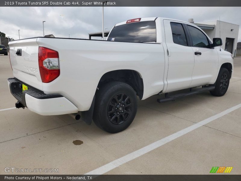 Super White / Black 2019 Toyota Tundra SR5 Double Cab 4x4