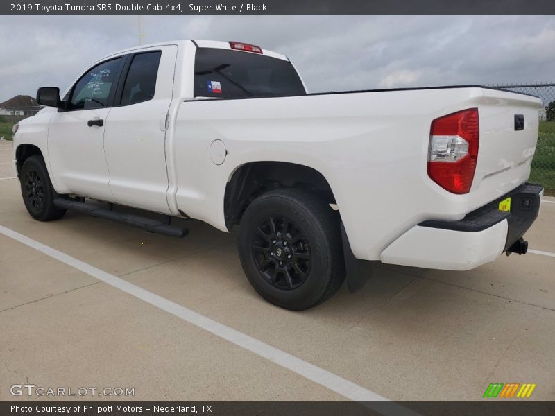 Super White / Black 2019 Toyota Tundra SR5 Double Cab 4x4