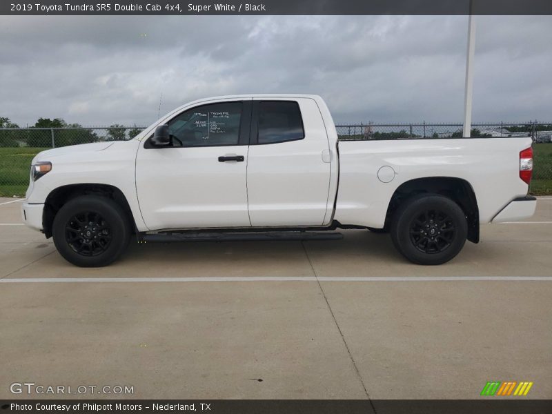 Super White / Black 2019 Toyota Tundra SR5 Double Cab 4x4