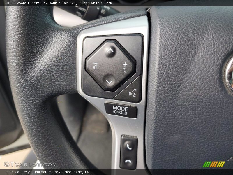 Super White / Black 2019 Toyota Tundra SR5 Double Cab 4x4