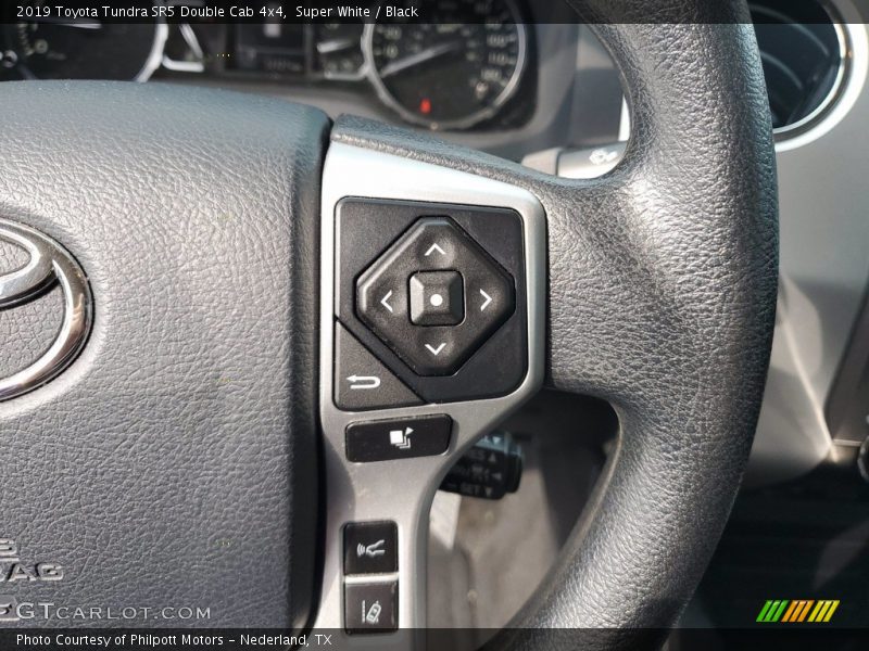 Super White / Black 2019 Toyota Tundra SR5 Double Cab 4x4