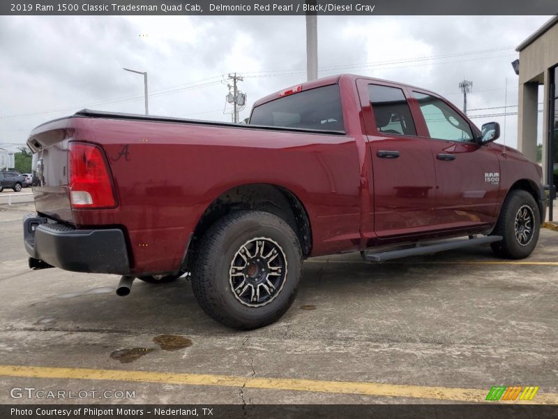 Delmonico Red Pearl / Black/Diesel Gray 2019 Ram 1500 Classic Tradesman Quad Cab