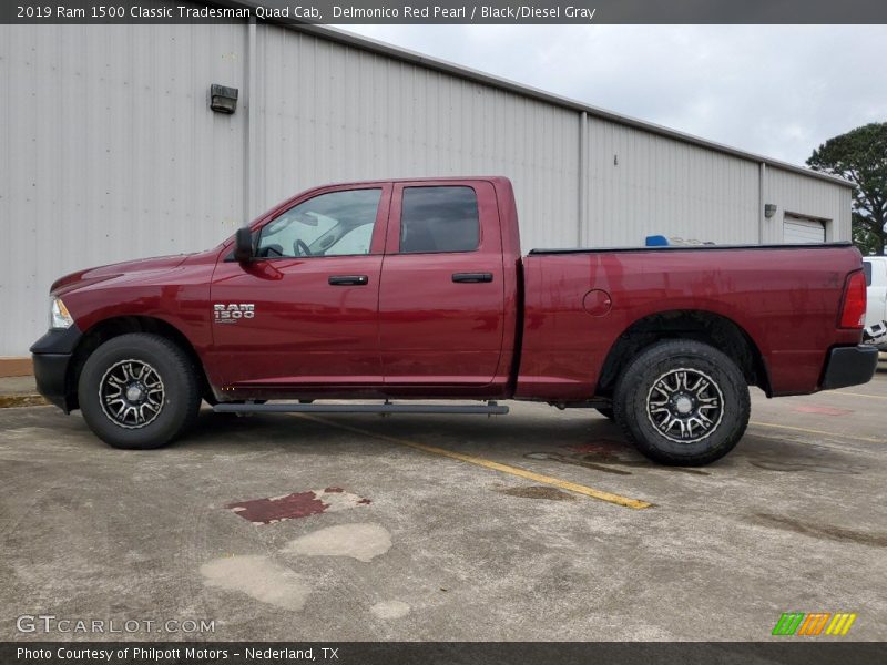 Delmonico Red Pearl / Black/Diesel Gray 2019 Ram 1500 Classic Tradesman Quad Cab