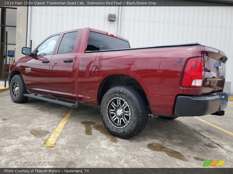 Delmonico Red Pearl / Black/Diesel Gray 2019 Ram 1500 Classic Tradesman Quad Cab