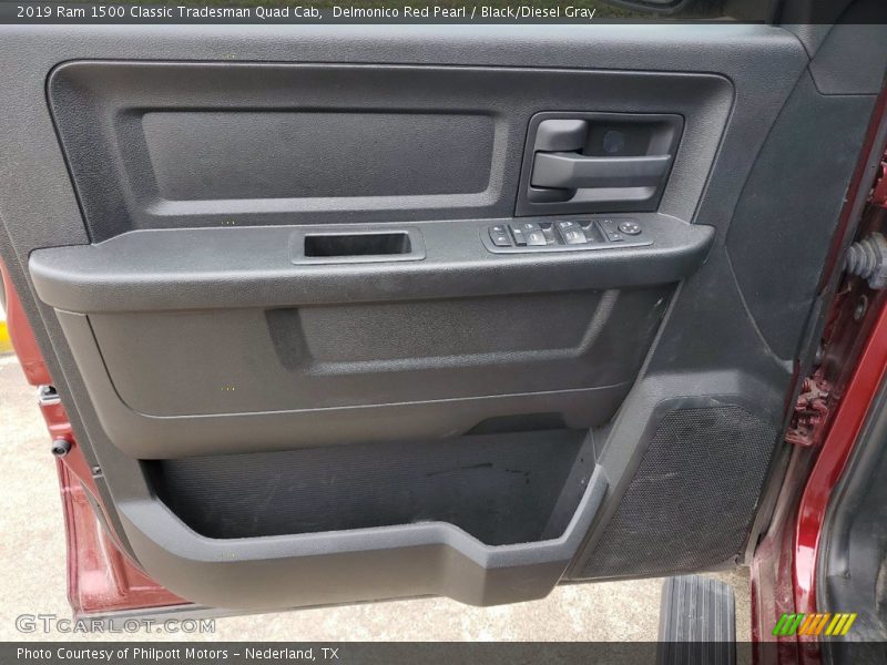 Delmonico Red Pearl / Black/Diesel Gray 2019 Ram 1500 Classic Tradesman Quad Cab