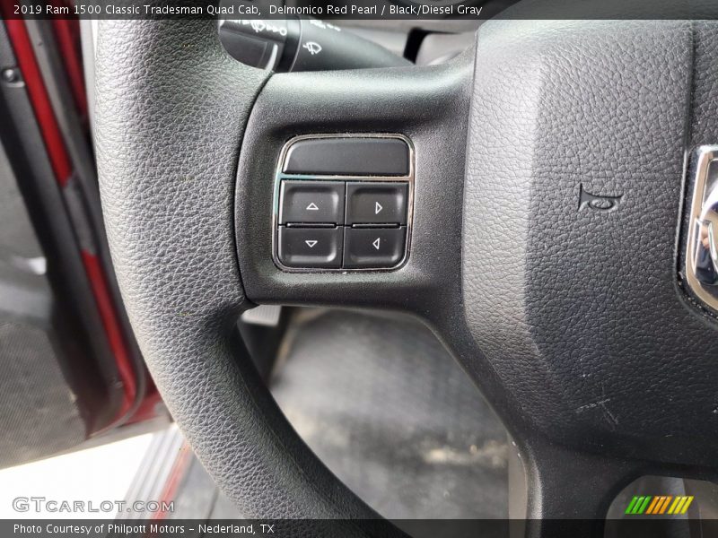 Delmonico Red Pearl / Black/Diesel Gray 2019 Ram 1500 Classic Tradesman Quad Cab