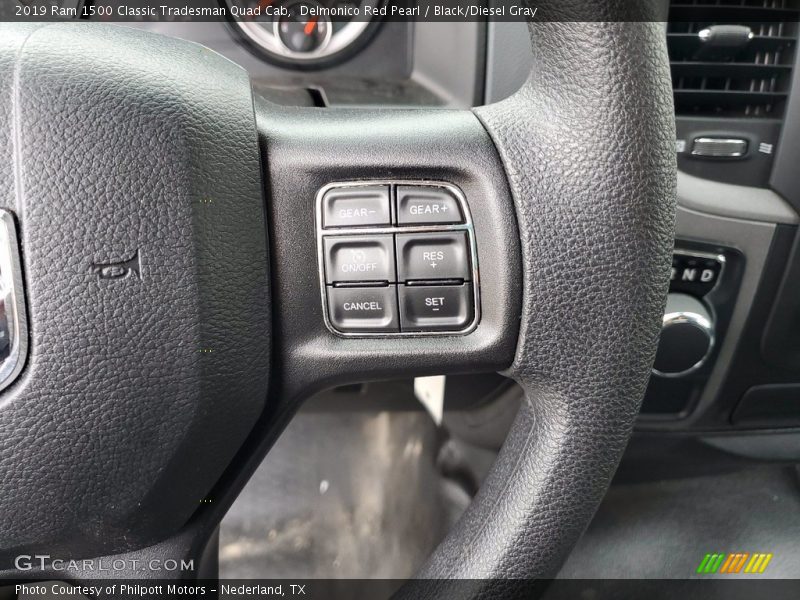 Delmonico Red Pearl / Black/Diesel Gray 2019 Ram 1500 Classic Tradesman Quad Cab