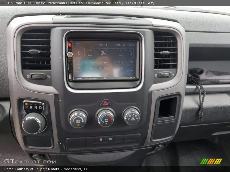 Delmonico Red Pearl / Black/Diesel Gray 2019 Ram 1500 Classic Tradesman Quad Cab