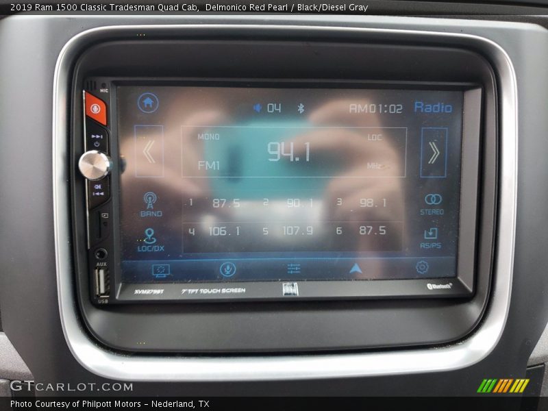 Delmonico Red Pearl / Black/Diesel Gray 2019 Ram 1500 Classic Tradesman Quad Cab