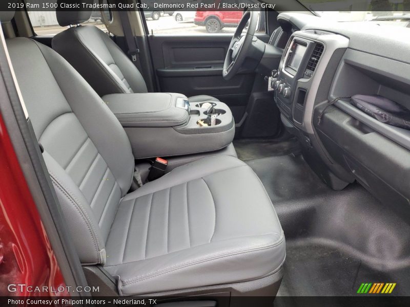 Delmonico Red Pearl / Black/Diesel Gray 2019 Ram 1500 Classic Tradesman Quad Cab