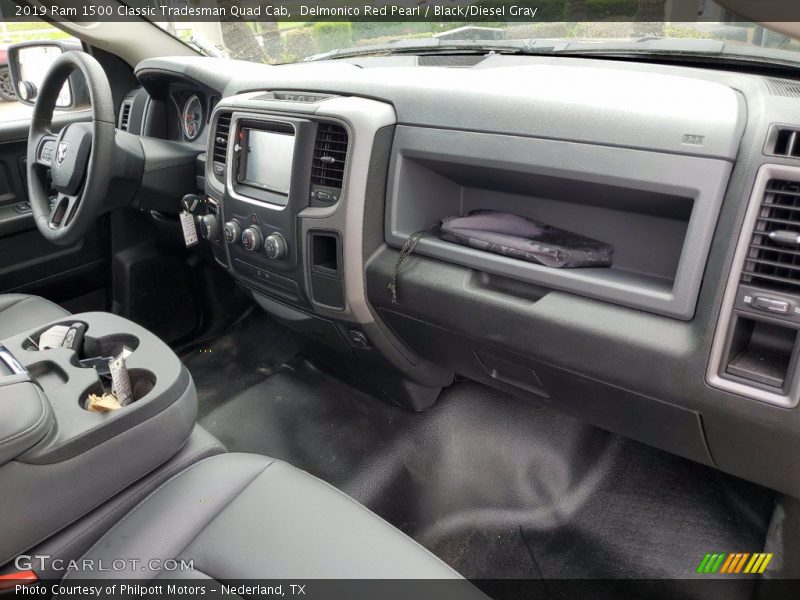 Delmonico Red Pearl / Black/Diesel Gray 2019 Ram 1500 Classic Tradesman Quad Cab