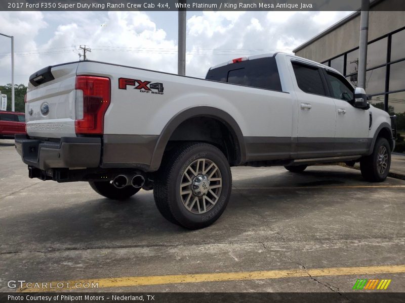 White Platinum / King Ranch Mesa Antique Java 2017 Ford F350 Super Duty King Ranch Crew Cab 4x4