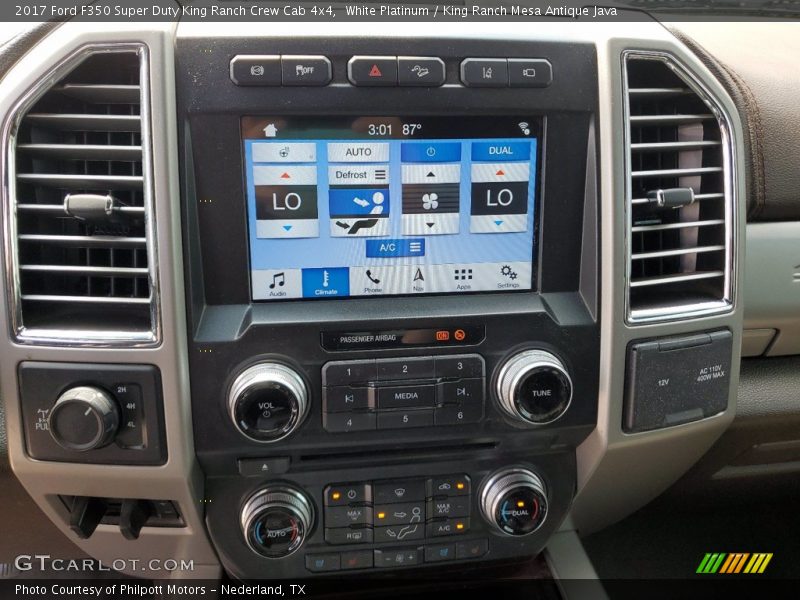 White Platinum / King Ranch Mesa Antique Java 2017 Ford F350 Super Duty King Ranch Crew Cab 4x4