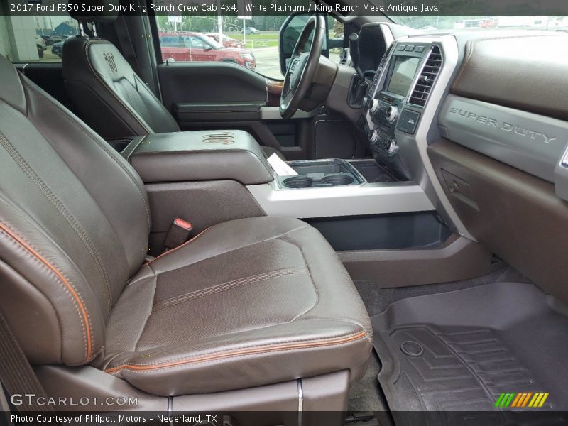 White Platinum / King Ranch Mesa Antique Java 2017 Ford F350 Super Duty King Ranch Crew Cab 4x4
