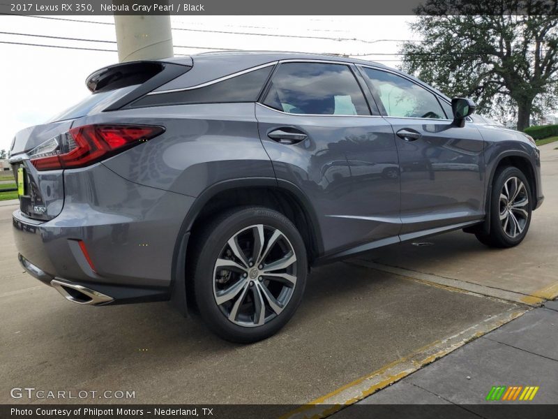 Nebula Gray Pearl / Black 2017 Lexus RX 350