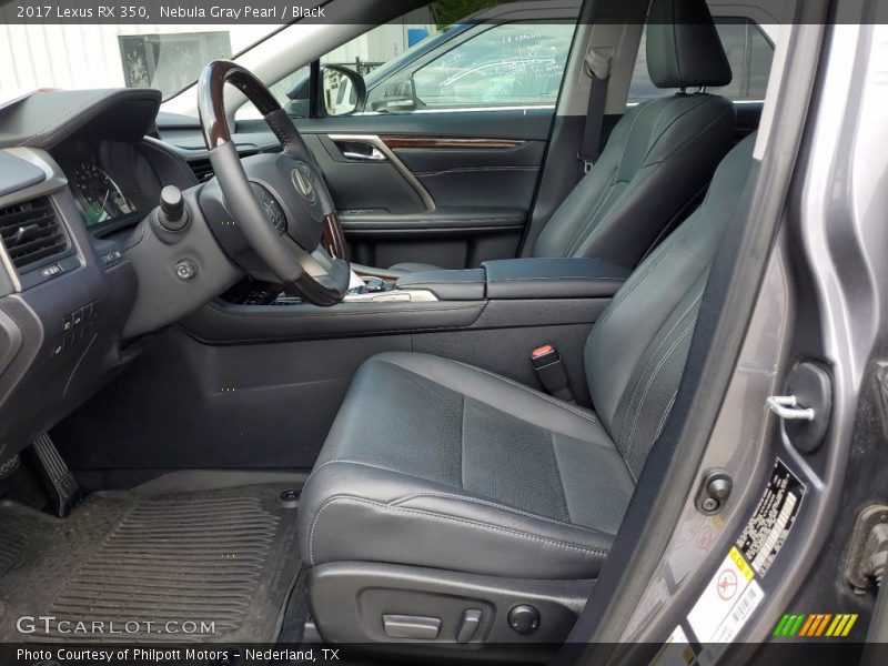 Nebula Gray Pearl / Black 2017 Lexus RX 350