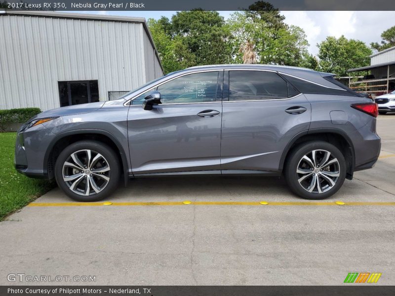 Nebula Gray Pearl / Black 2017 Lexus RX 350