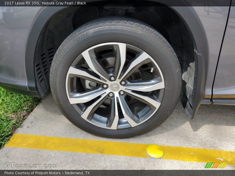 Nebula Gray Pearl / Black 2017 Lexus RX 350