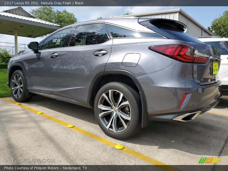 Nebula Gray Pearl / Black 2017 Lexus RX 350