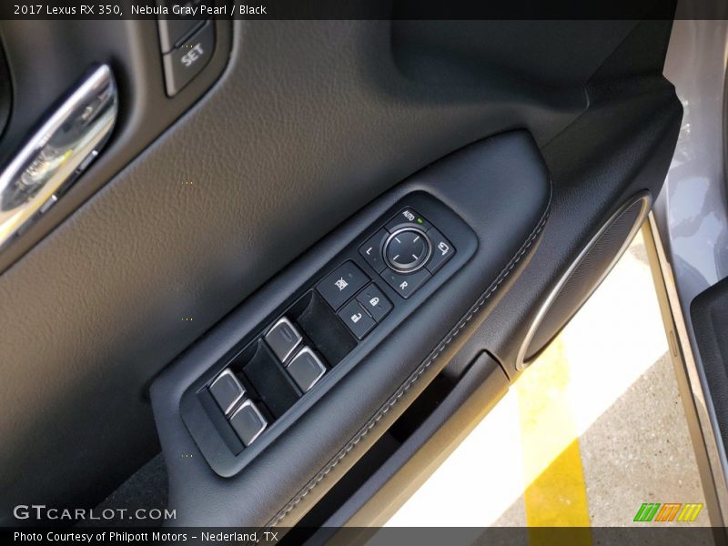Nebula Gray Pearl / Black 2017 Lexus RX 350