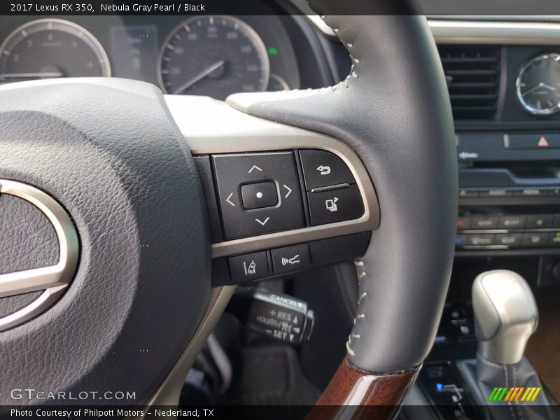 Nebula Gray Pearl / Black 2017 Lexus RX 350