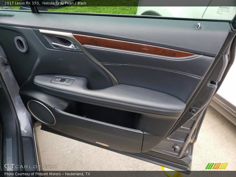 Nebula Gray Pearl / Black 2017 Lexus RX 350