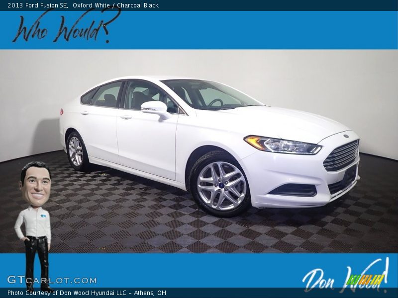 Oxford White / Charcoal Black 2013 Ford Fusion SE