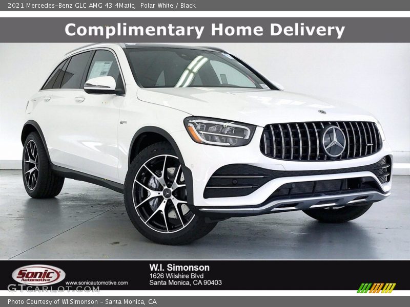 Polar White / Black 2021 Mercedes-Benz GLC AMG 43 4Matic